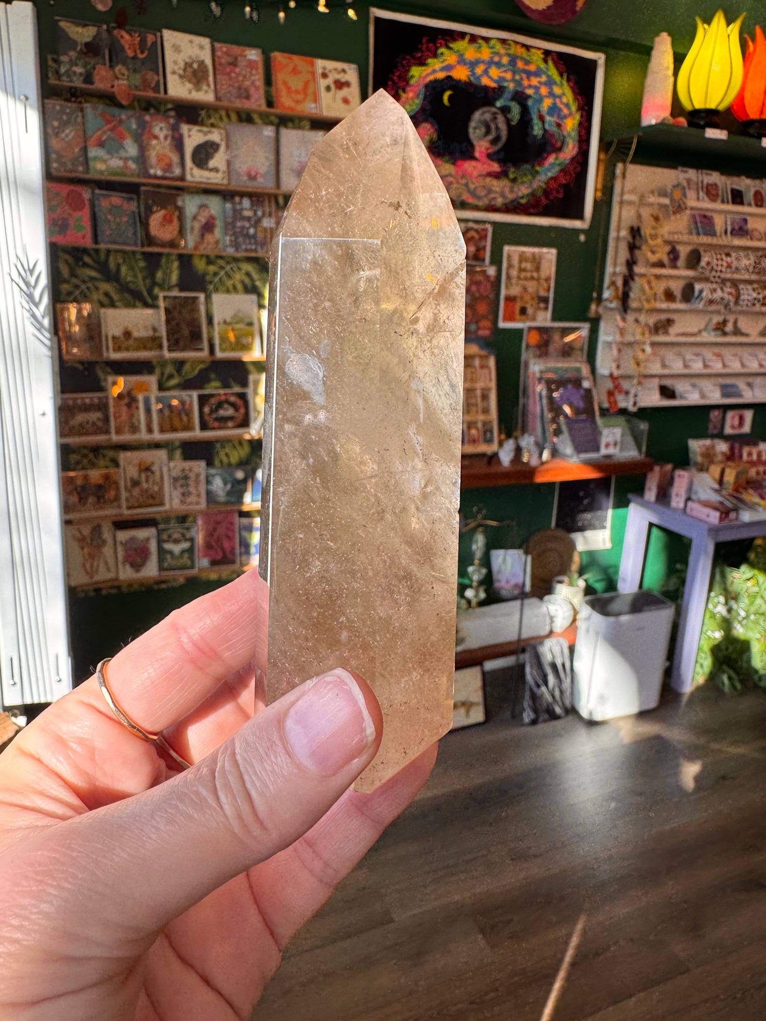 Natural Citrine Tower 265 g Aracuai, Minas Gerais, Brazil - Moon Room Shop and Wellness