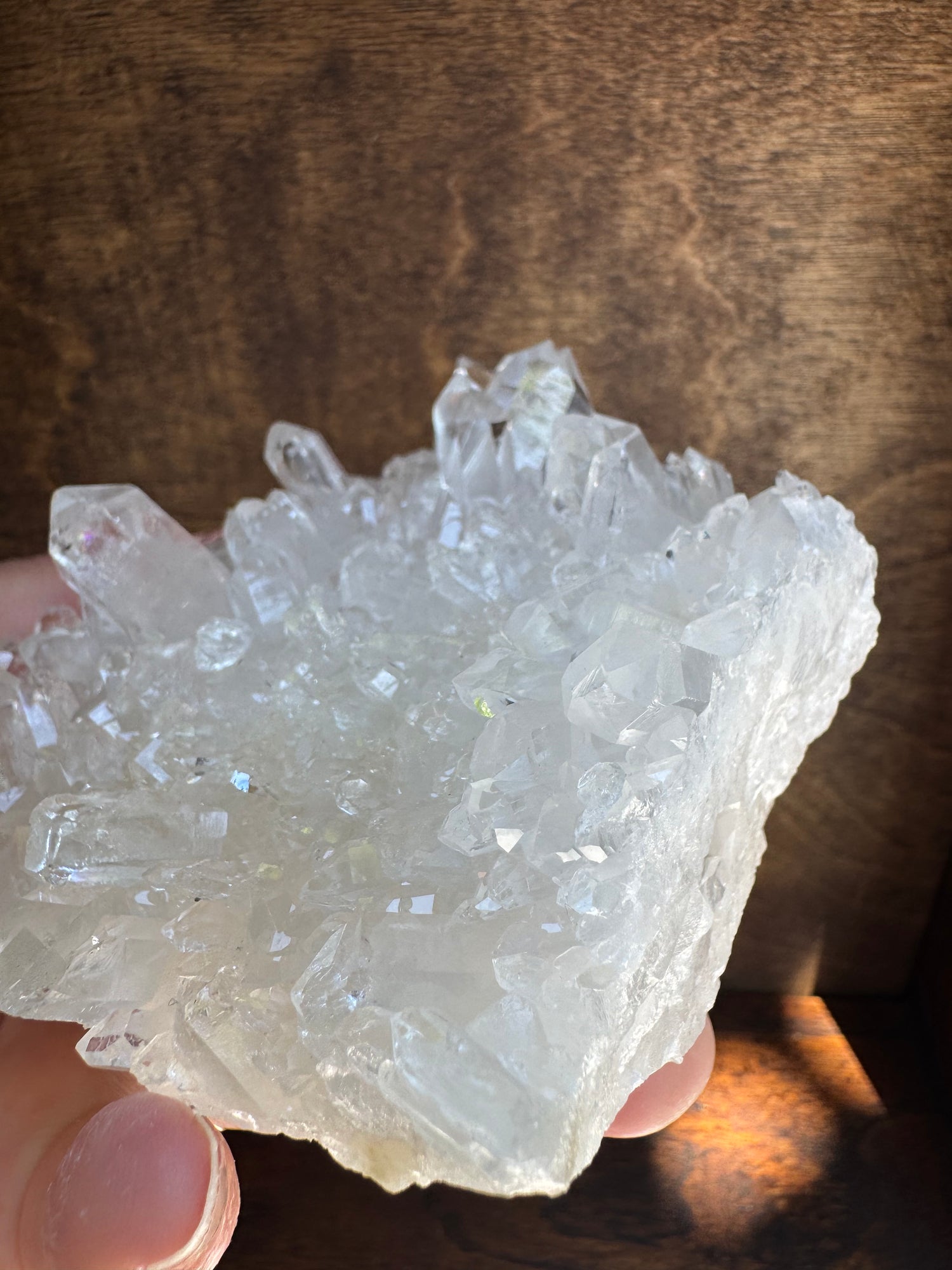 Clear Quartz Sparkly Brazilian Cluster 460 g - Moon Room Shop and Wellness