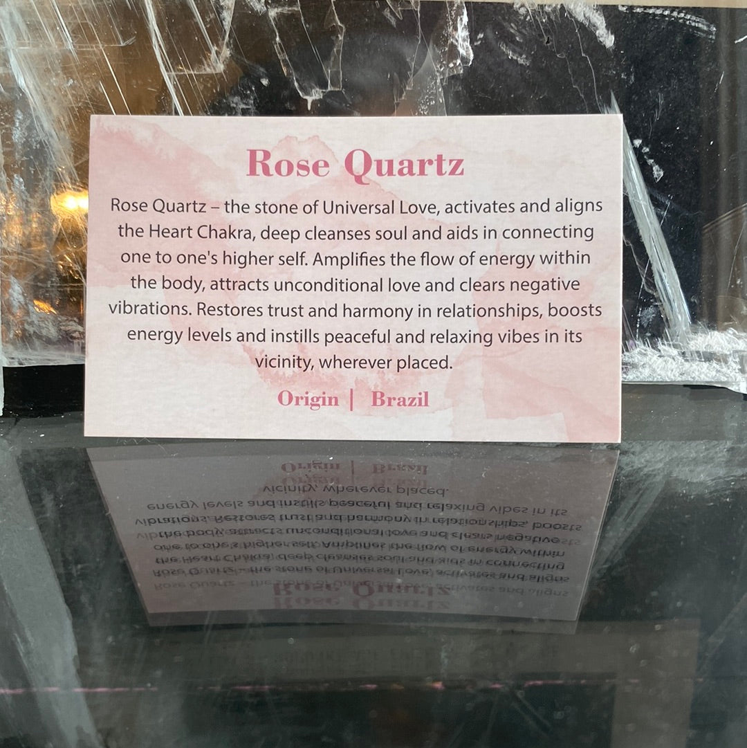 Rose Quartz Heart 523 grams - Moon Room Shop and Wellness
