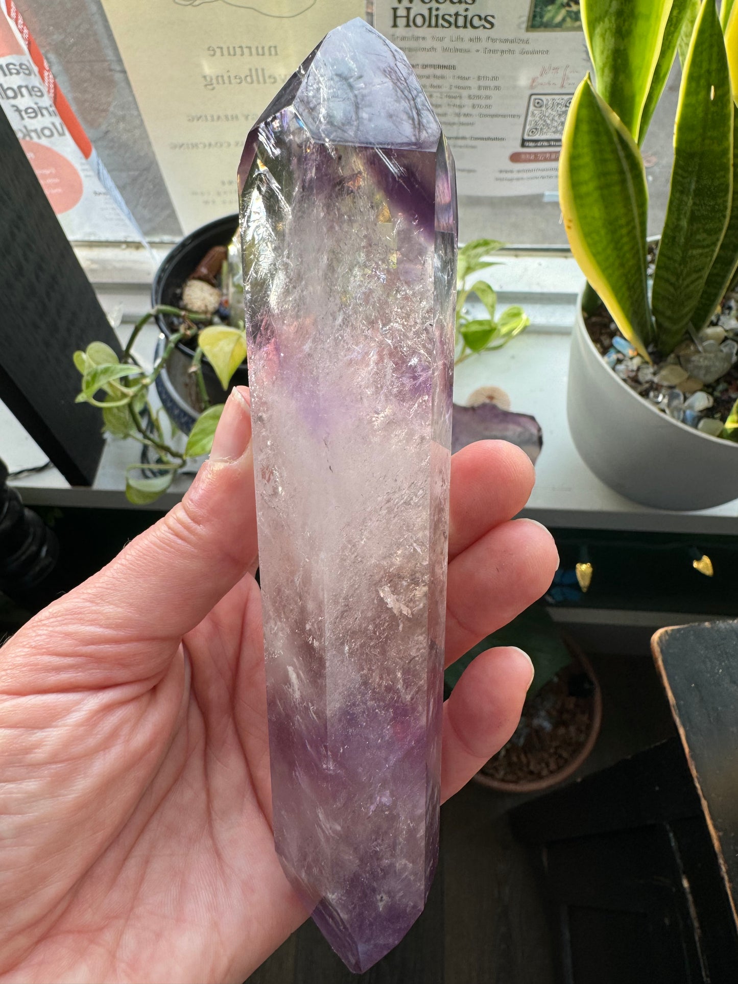 Phantom Amethyst Bi-Terminated  290 g Brazil - Moon Room Shop and Wellness