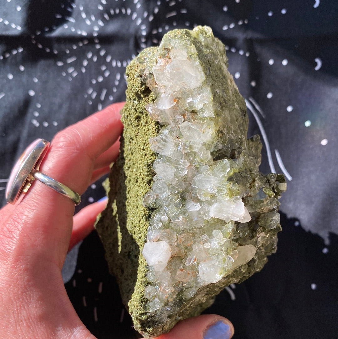 Epidote Quartz Specimen... dreammmmmy 2.64 lbs - Moon Room Shop and Wellness