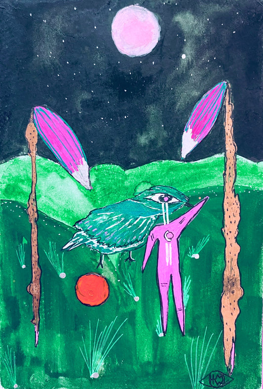 The Day The Sun Fell On The Earth 4x6 Print - Moon Room Shop and Wellness