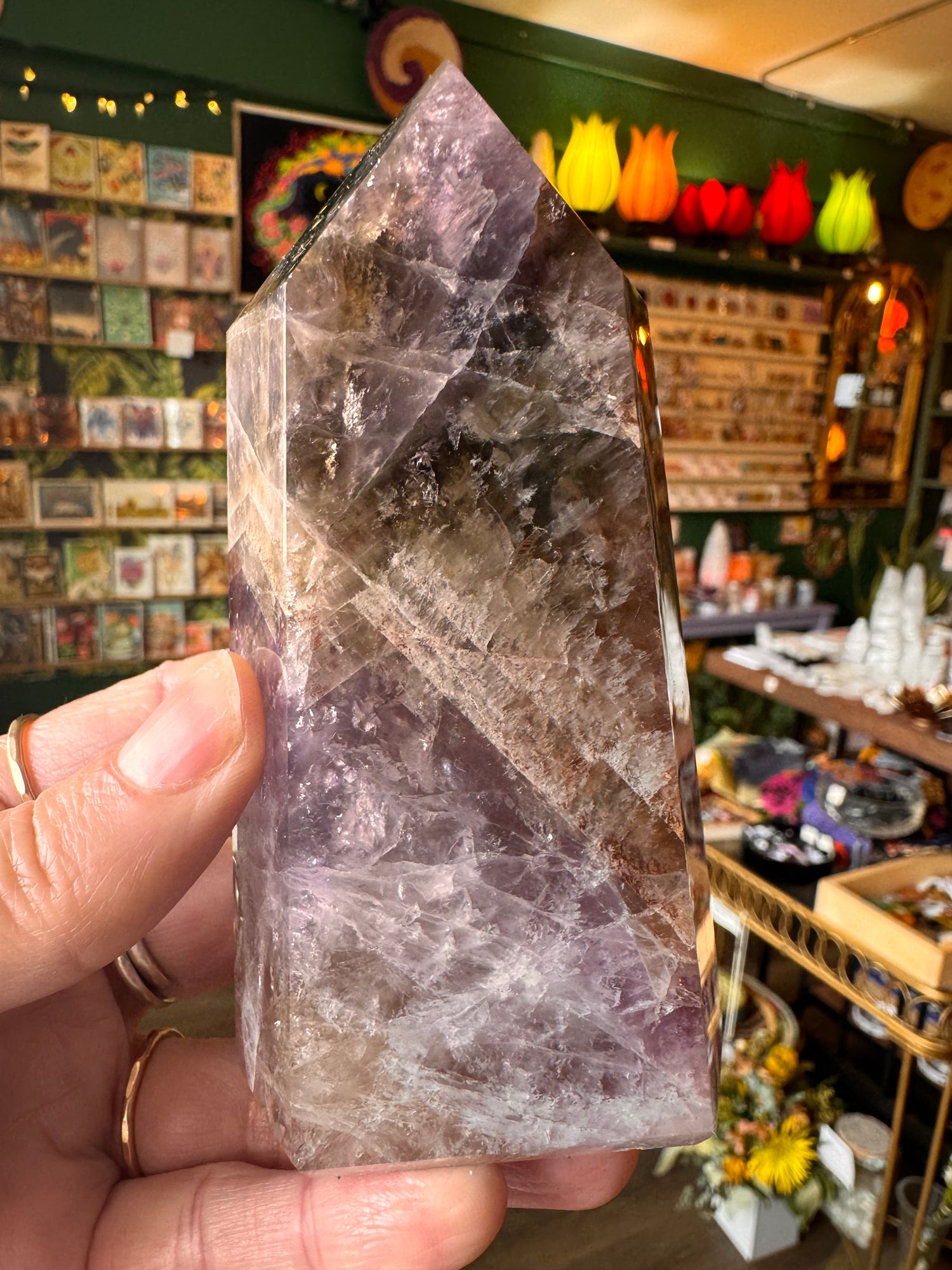 Super Seven/Melody Stone Gorgeous Tower 331 g- Brazil - Moon Room Shop and Wellness