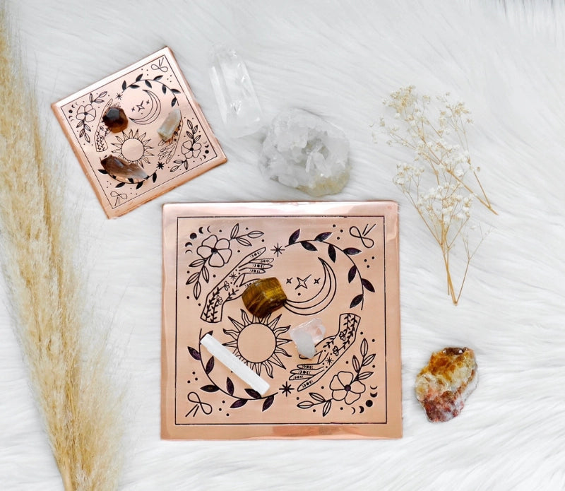 Copper Crystal Charging Plate - Moon Room Shop and Wellness