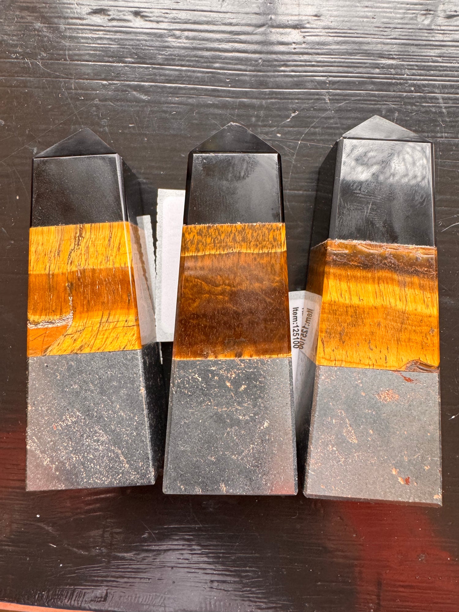 Triple Protection Tower hematite-tiger's eye-obsidian - Moon Room Shop and Wellness