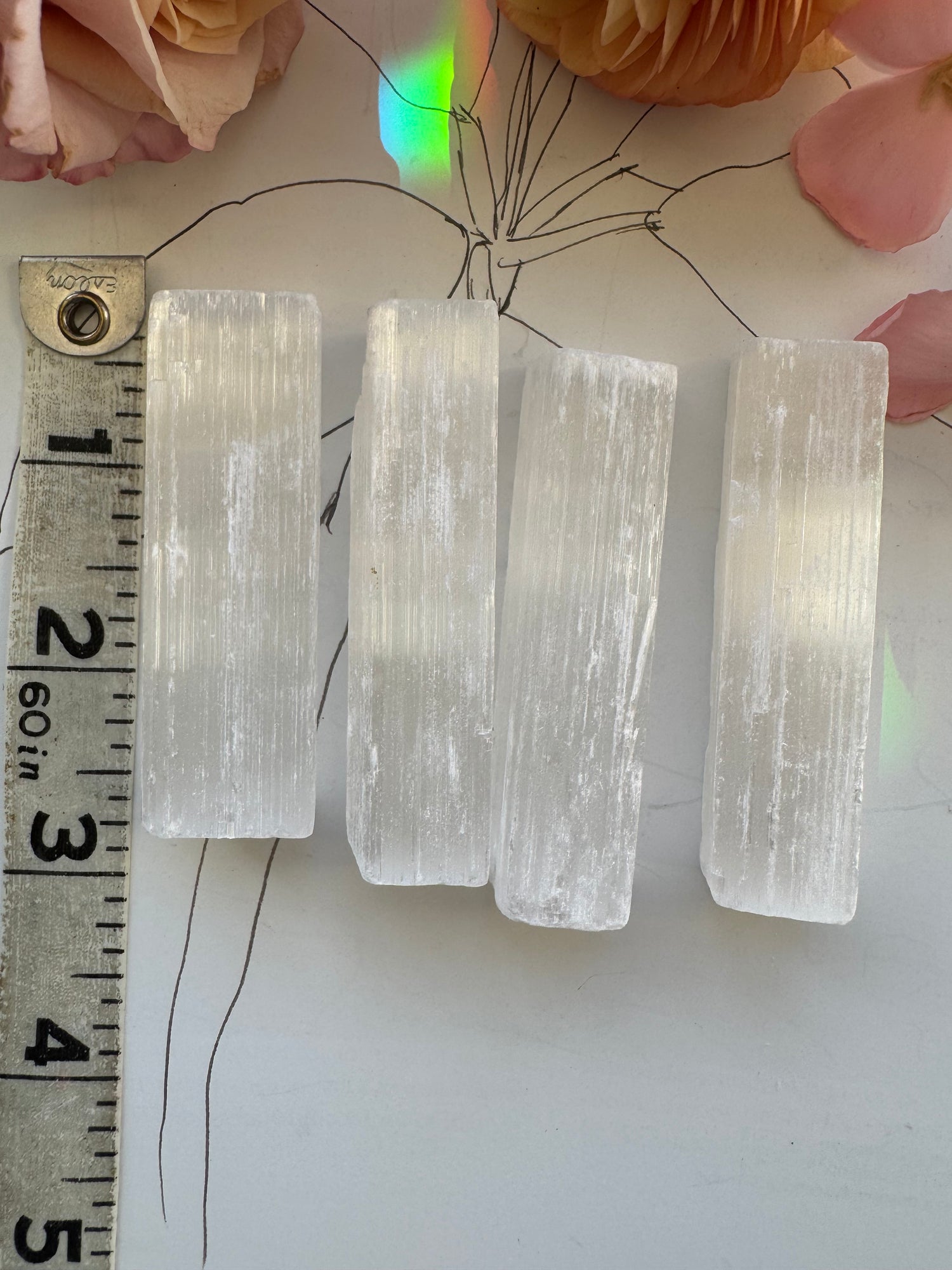 Selenite Stick Small 2 inch - Moon Room Shop and Wellness