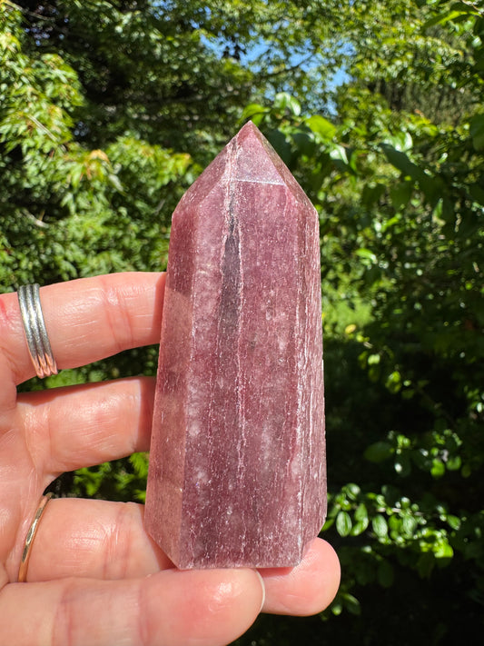 Strawberry Quartz Tower - Brazil  Beauty - 136g - Moon Room Shop and Wellness