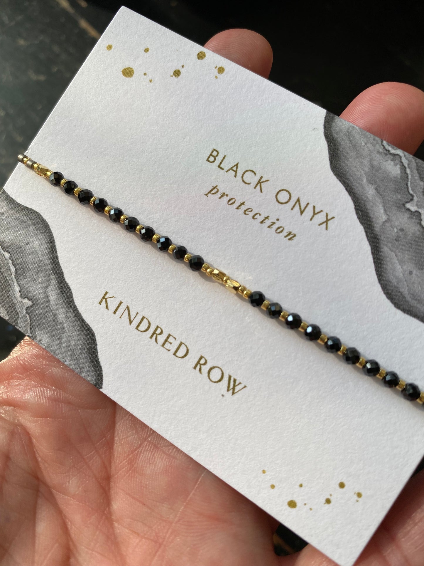 Black Onyx Healing Gemstone Bracelet - Moon Room Shop and Wellness