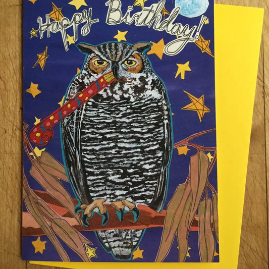 Hoot Birthday Card - Moon Room Shop and Wellness