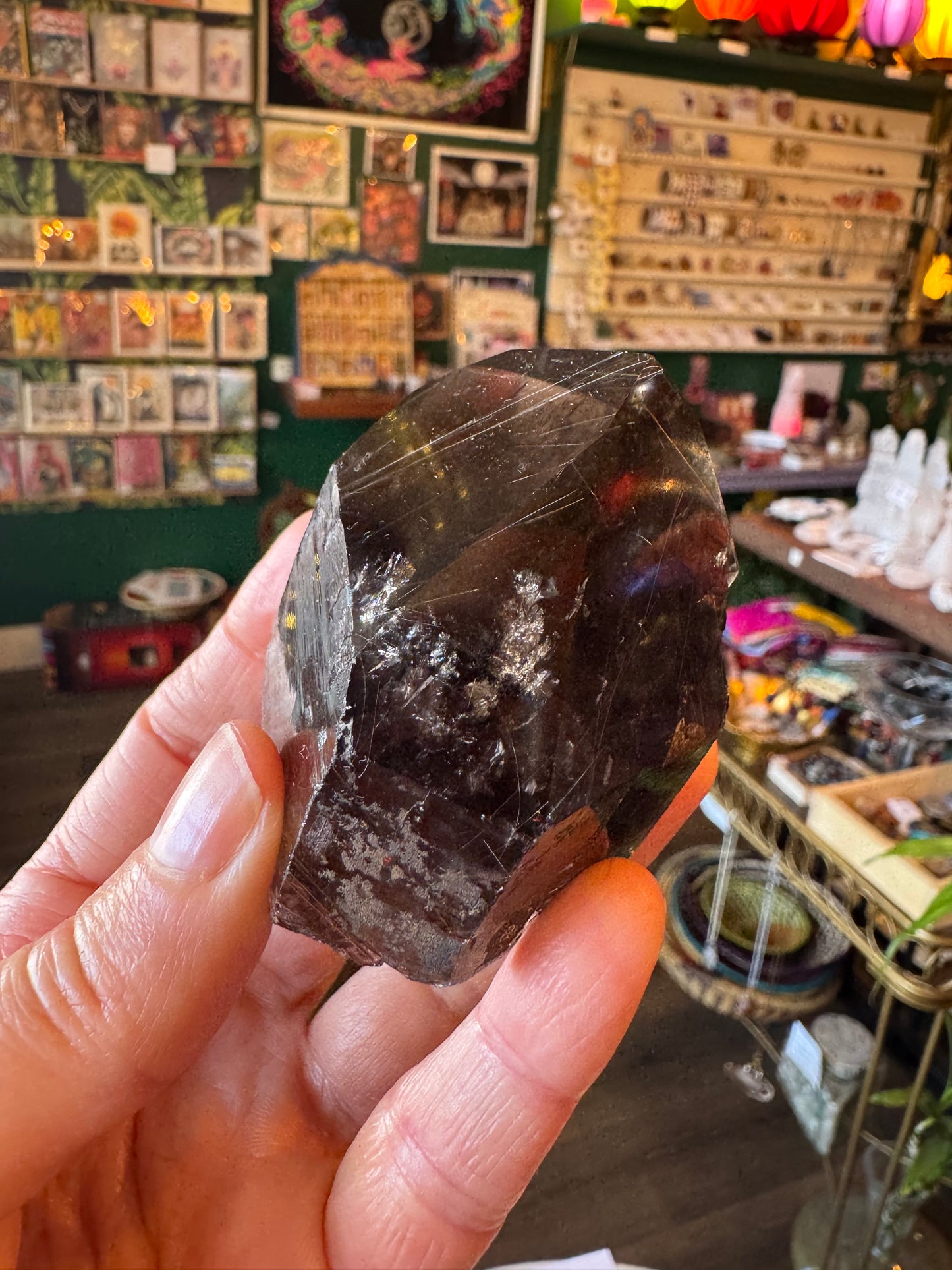 Smoky Quartz Rutilated Healing Point 159 g - Moon Room Shop and Wellness