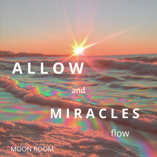 Allow and Miracles will Flow Consciousness Card - 2x2 inch - Moon Room Shop and Wellness