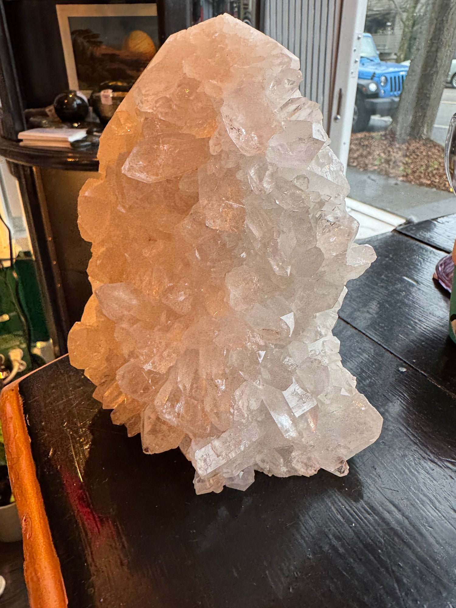 Clear Quartz Cluster Standing Point 2.82 lb Beautiful Brazil - Moon Room Shop and Wellness