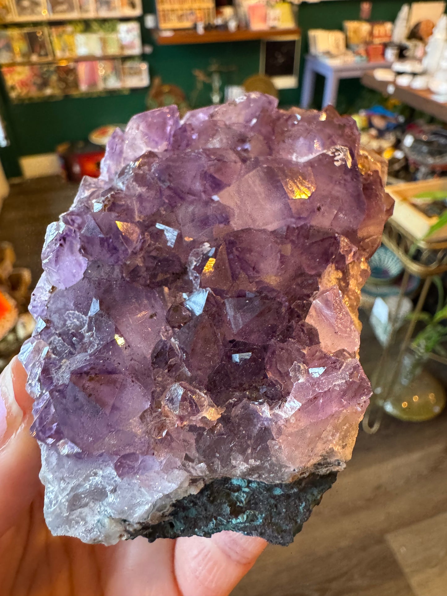 Amethyst Cluster Plate 393 g Brazil - Moon Room Shop and Wellness