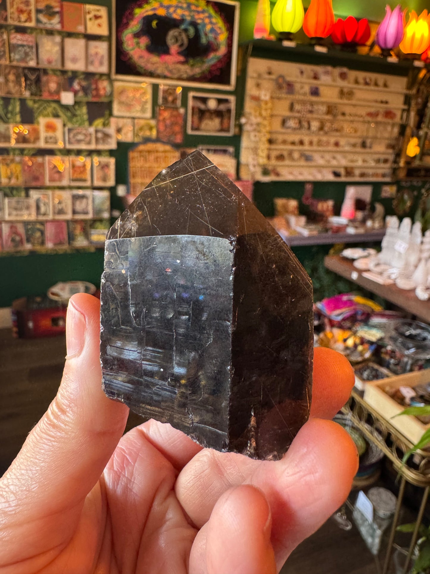 Smoky Quartz Rutilated Healing Point 159 g - Moon Room Shop and Wellness