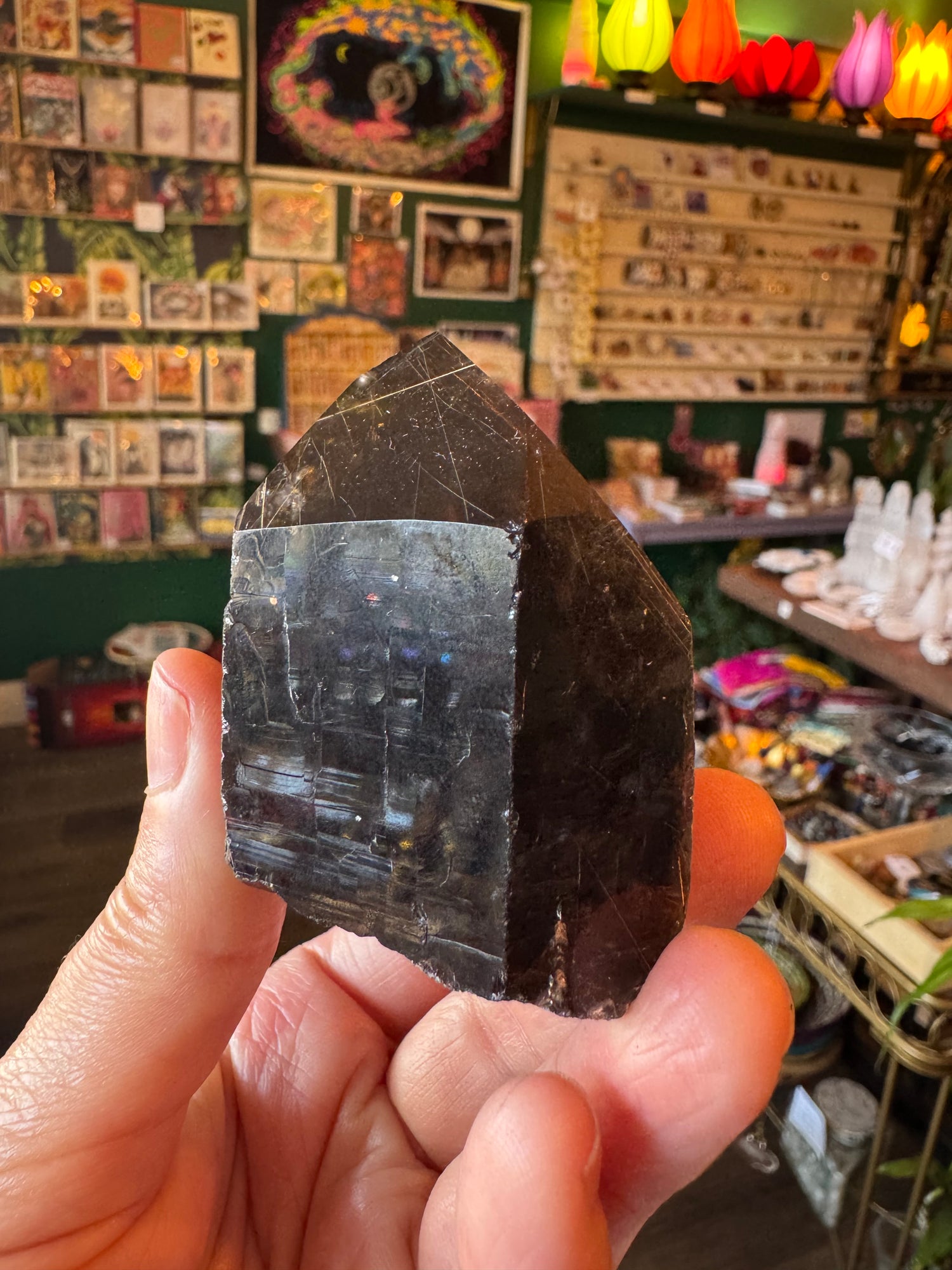 Smoky Quartz Rutilated Healing Point 159 g - Moon Room Shop and Wellness