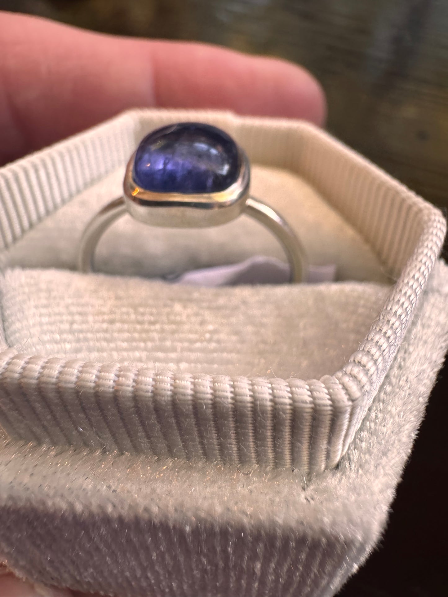 Iolite Sterling Silver Ring Size 8