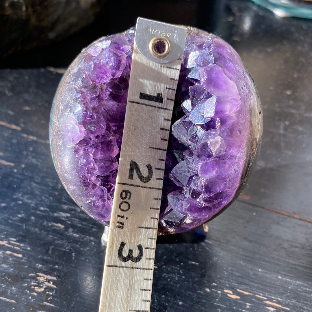 Amethyst Sphere with Stand -425 g - Moon Room Shop and Wellness