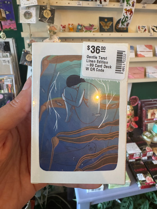 Gentle Tarot Linen Edition -89 Card Deck W QR Code - Moon Room Shop and Wellness