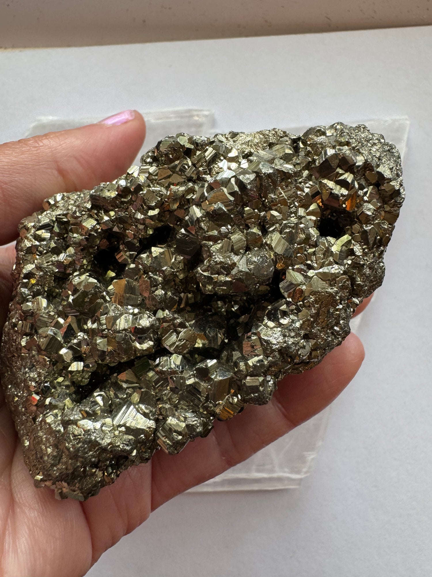 High Grade Peruvian Pyrite Cluster 1.03 lb Peru - Moon Room Shop and Wellness