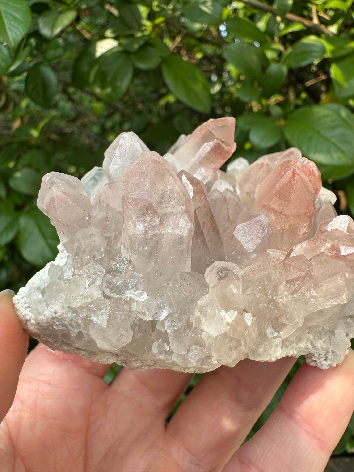 Pink Lithium Quartz Cluster 148 g Brazil 
