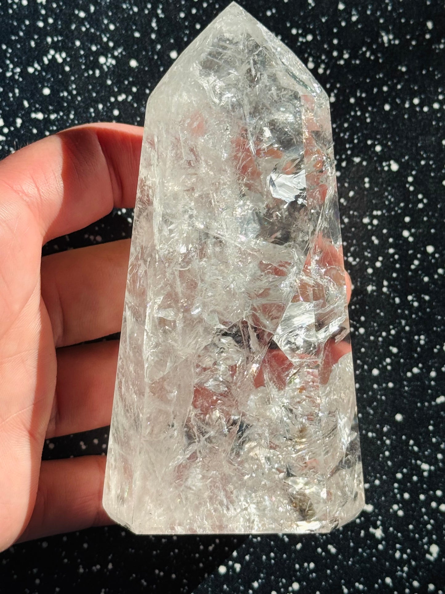 Clear Quartz Tower 240 g Brazil Beauty - Moon Room Shop and Wellness