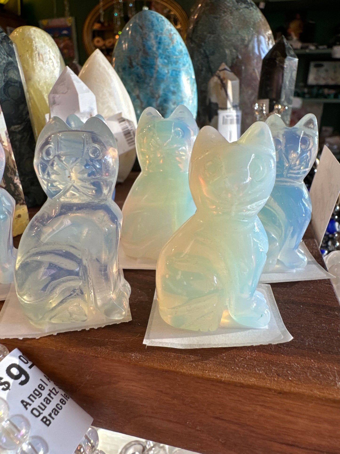 Opalite Cat Carving 2" - Moon Room Shop and Wellness