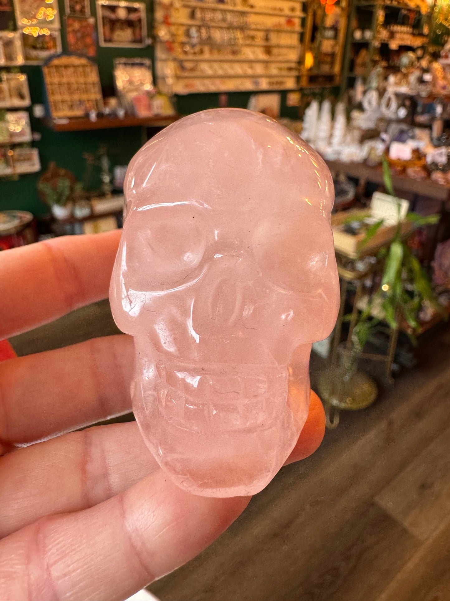 Rose Quartz Skull - Moon Room Shop and Wellness