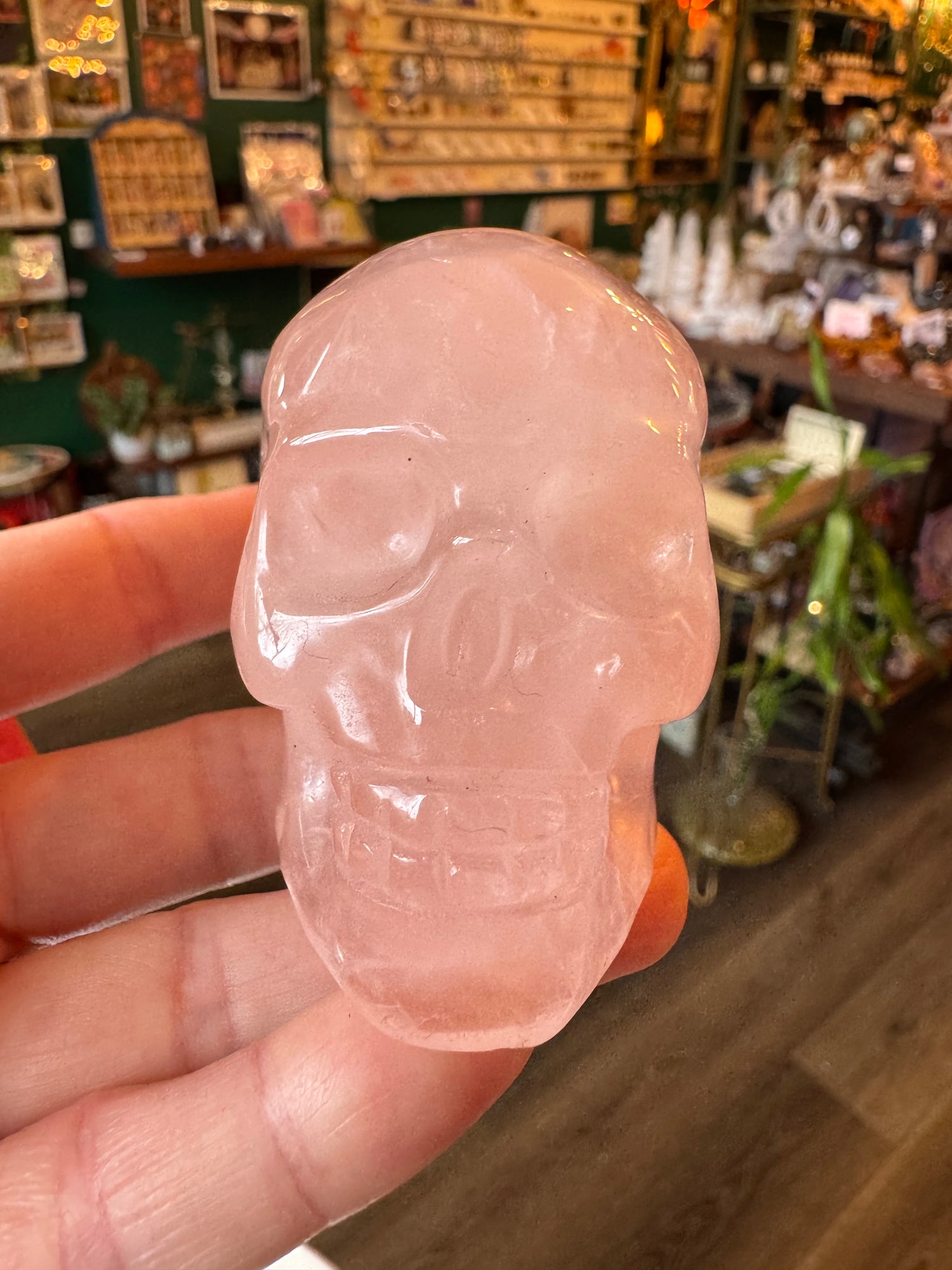 Rose Quartz Skull - Moon Room Shop and Wellness