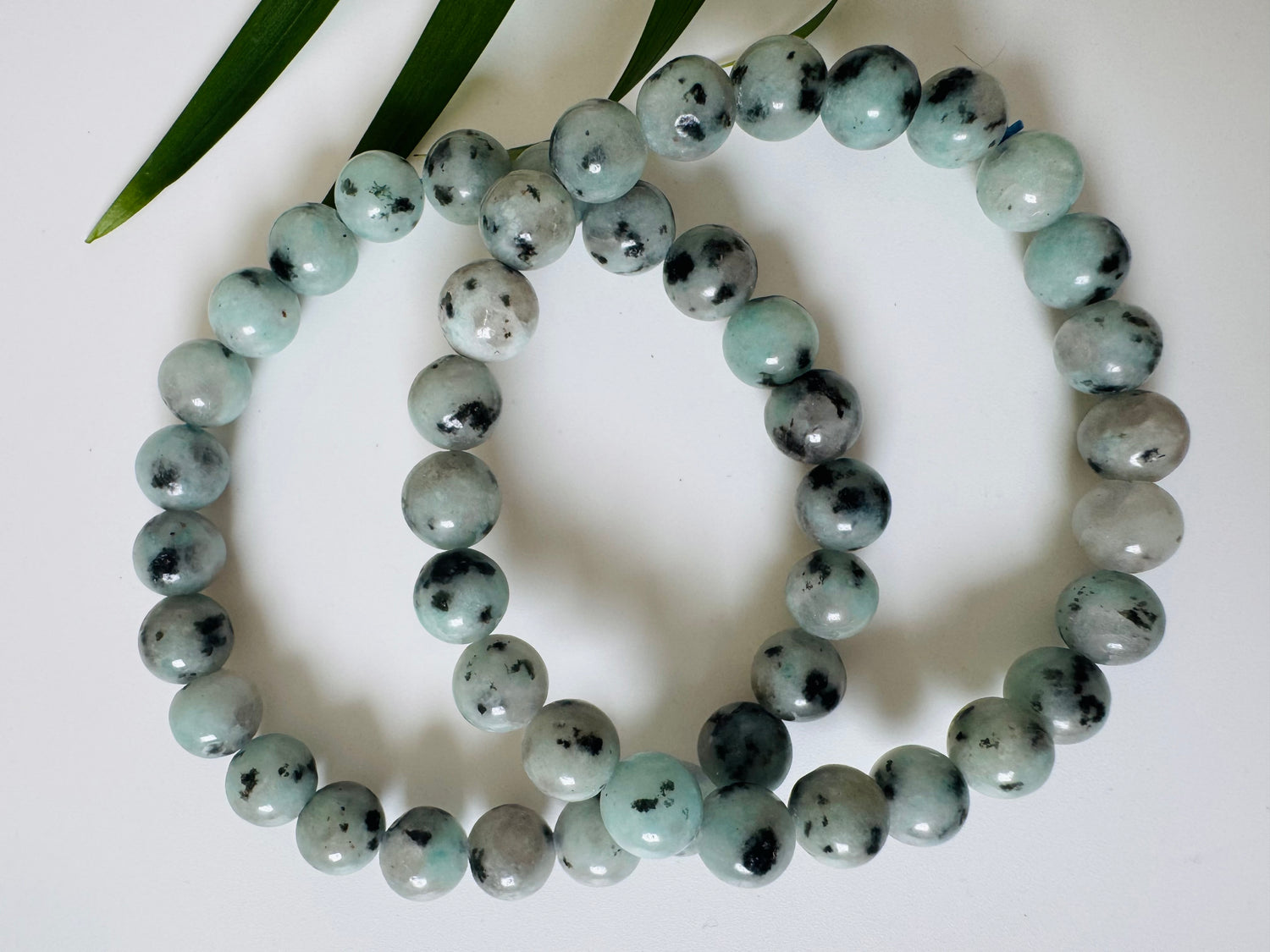 Kiwi Jasper Stretch Bracelet 8mm - Moon Room Shop and Wellness