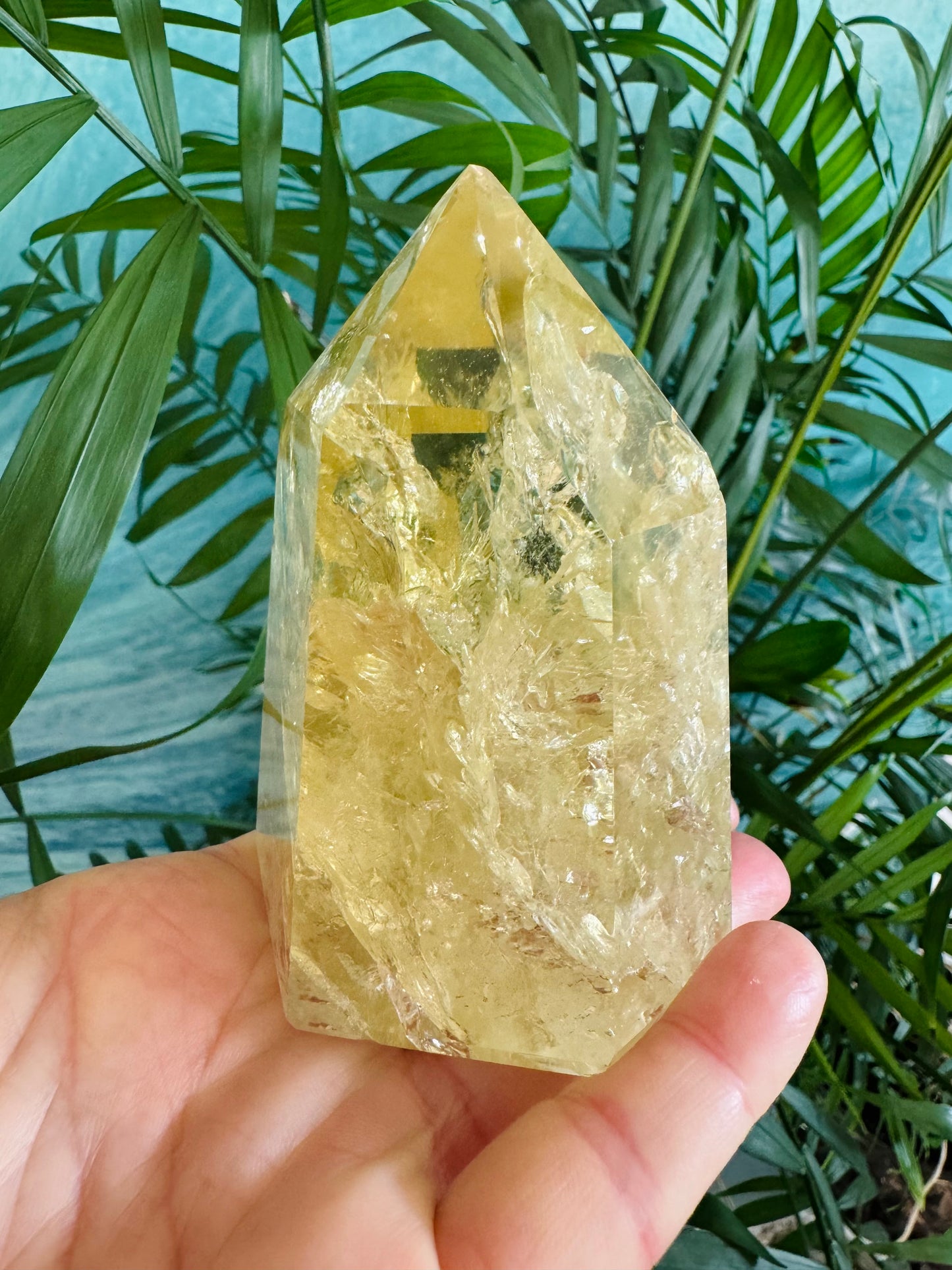 Lemon Quartz Tower 392 g  Brazil Gorgeous - Moon Room Shop and Wellness