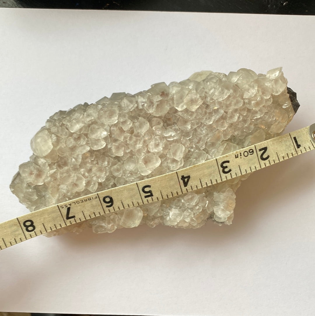 Beautuful Calcite Specimen (U.V. Reactive!) with Wood Stand - Moon Room Shop and Wellness