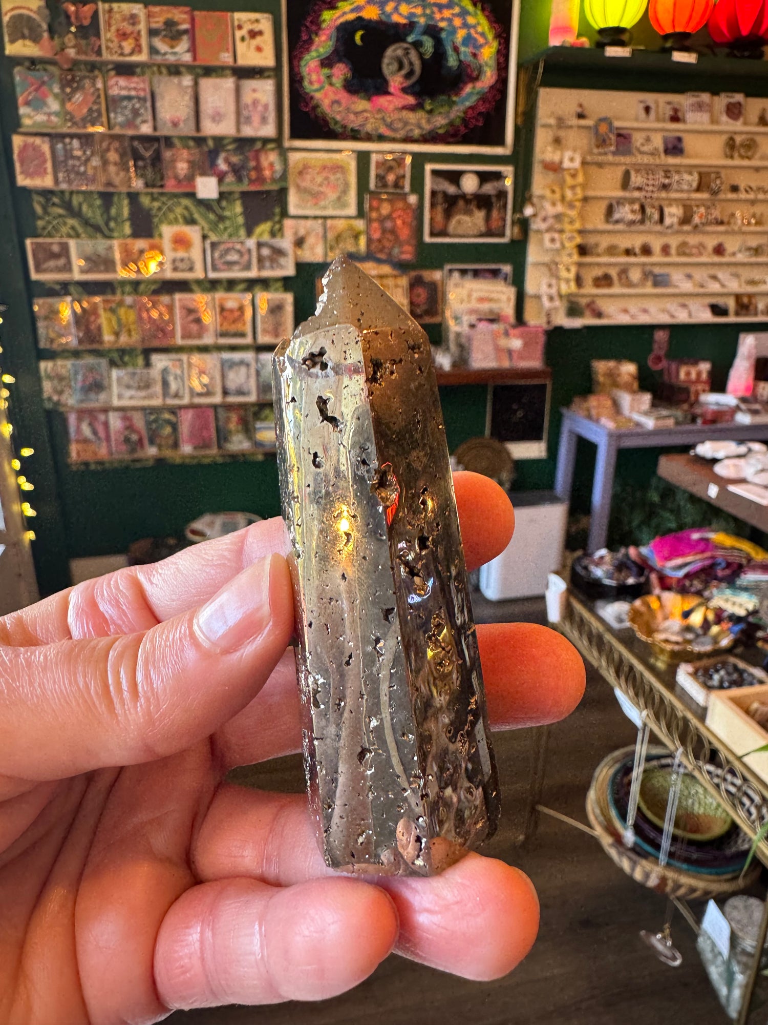 Pyrite Tower/Obelisk 139 g   Peru - Moon Room Shop and Wellness
