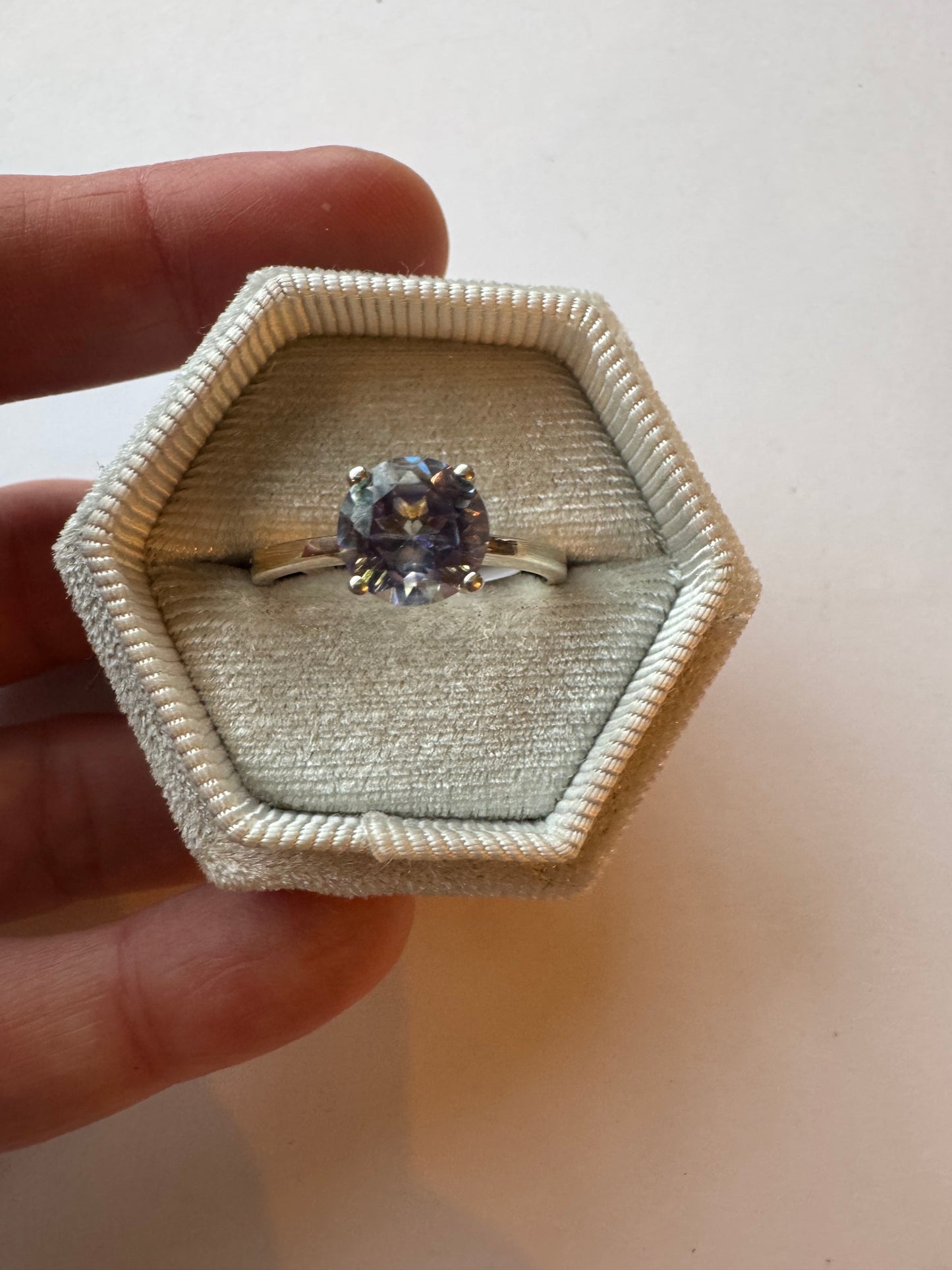 Mystic Topaz Sterling SIlver Ring Size 9 - Moon Room Shop and Wellness