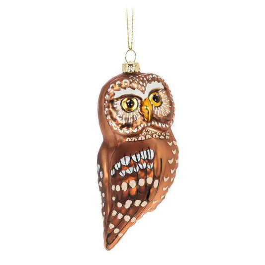 Tawny Owl Ornament 4.5"H - Moon Room Shop and Wellness