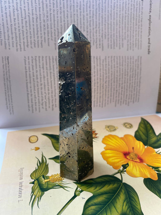 Pyrite Tower Peru 310 g- Moon Room Shop and Wellness