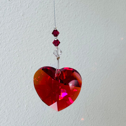 Magical Laurainbo "Heart" Crystal / Prism 28mm - Moon Room Shop and Wellness