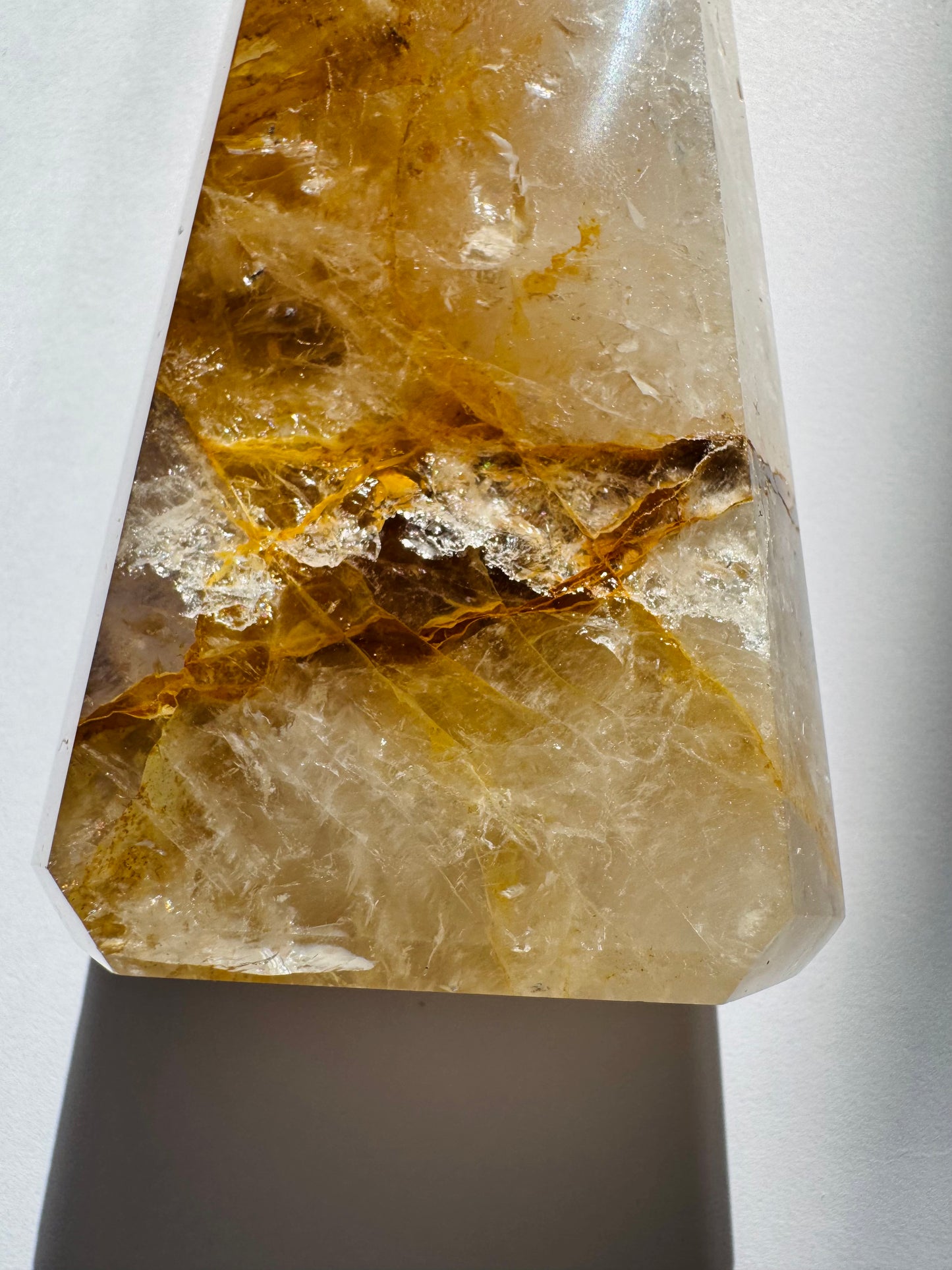 Golden Healer Quartz Tower 450 g Brazil - Divine Beauty - Moon Room Shop and Wellness