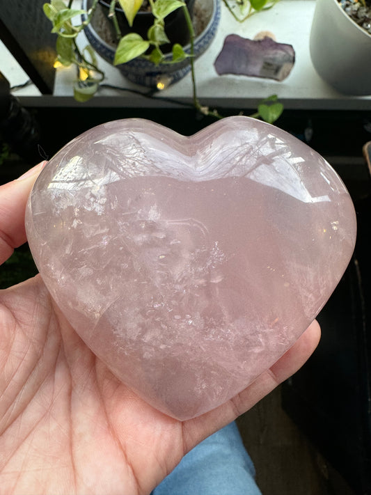 Rose Quartz Heart 1.1 lb Madagascar Beauty