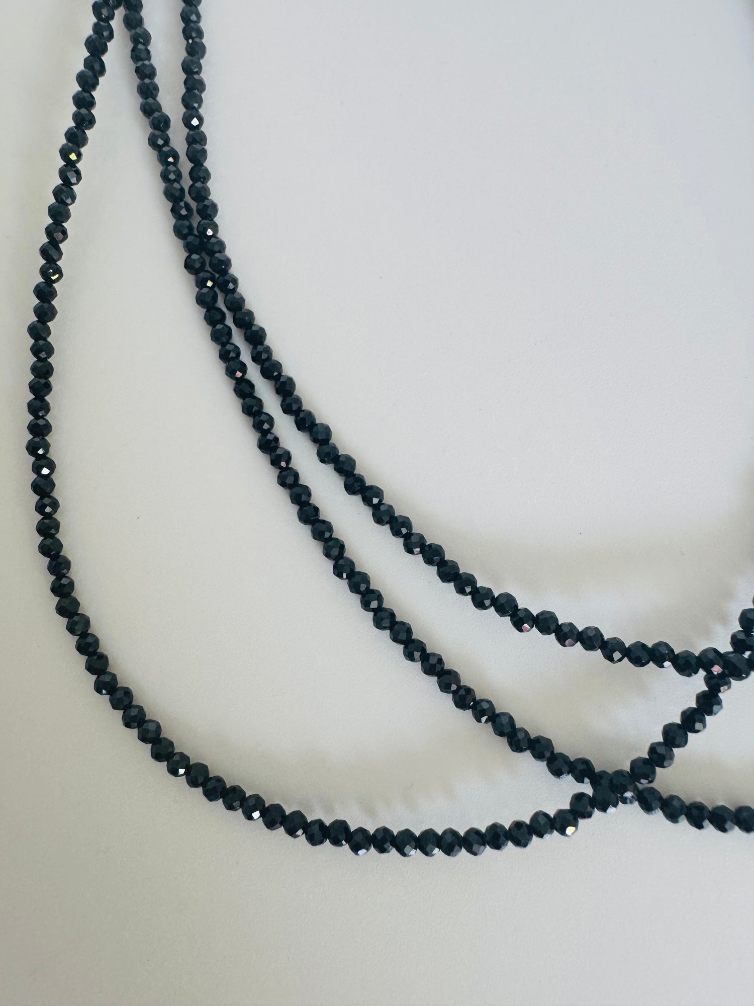 Black Tourmaline Necklace- Stainless Steel - Moon Room Shop and Wellness