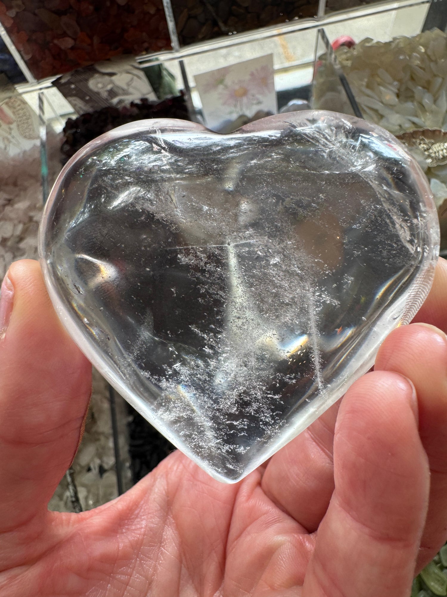 Clear Quartz Heart- 135 g- Brazil Beauty! - Moon Room Shop and Wellness