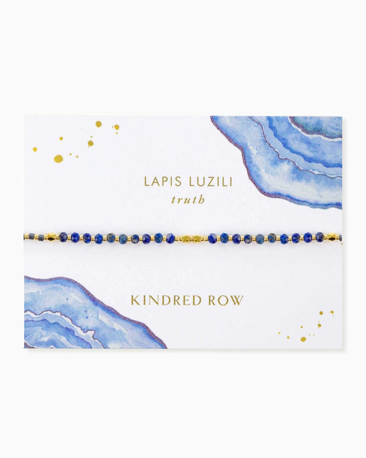 Lapis Lazuli Healing Gemstone Stacking Bracelet - Moon Room Shop and Wellness
