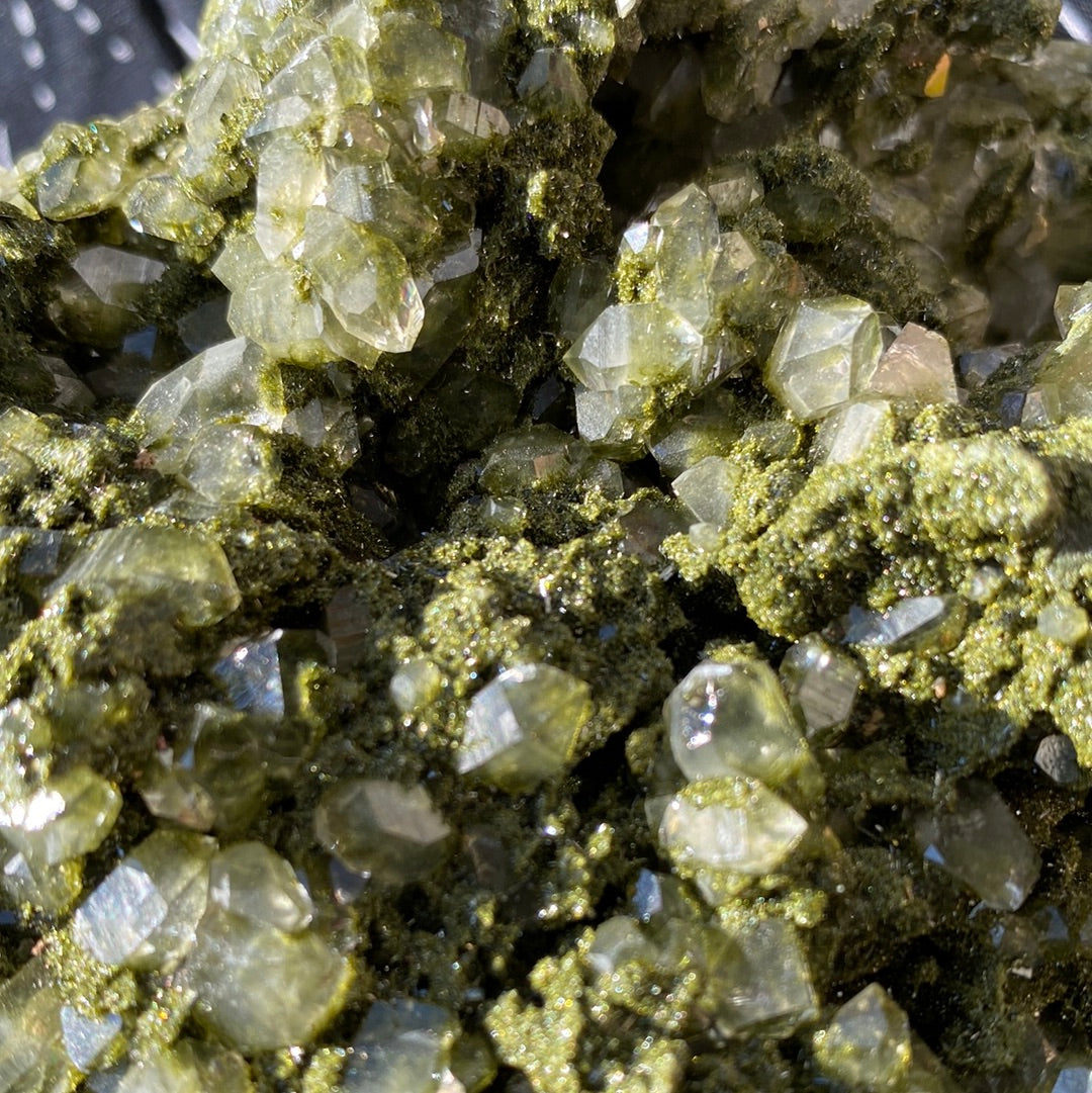 Epidote Quartz Specimen... dreammmmmy 2.64 lbs - Moon Room Shop and Wellness