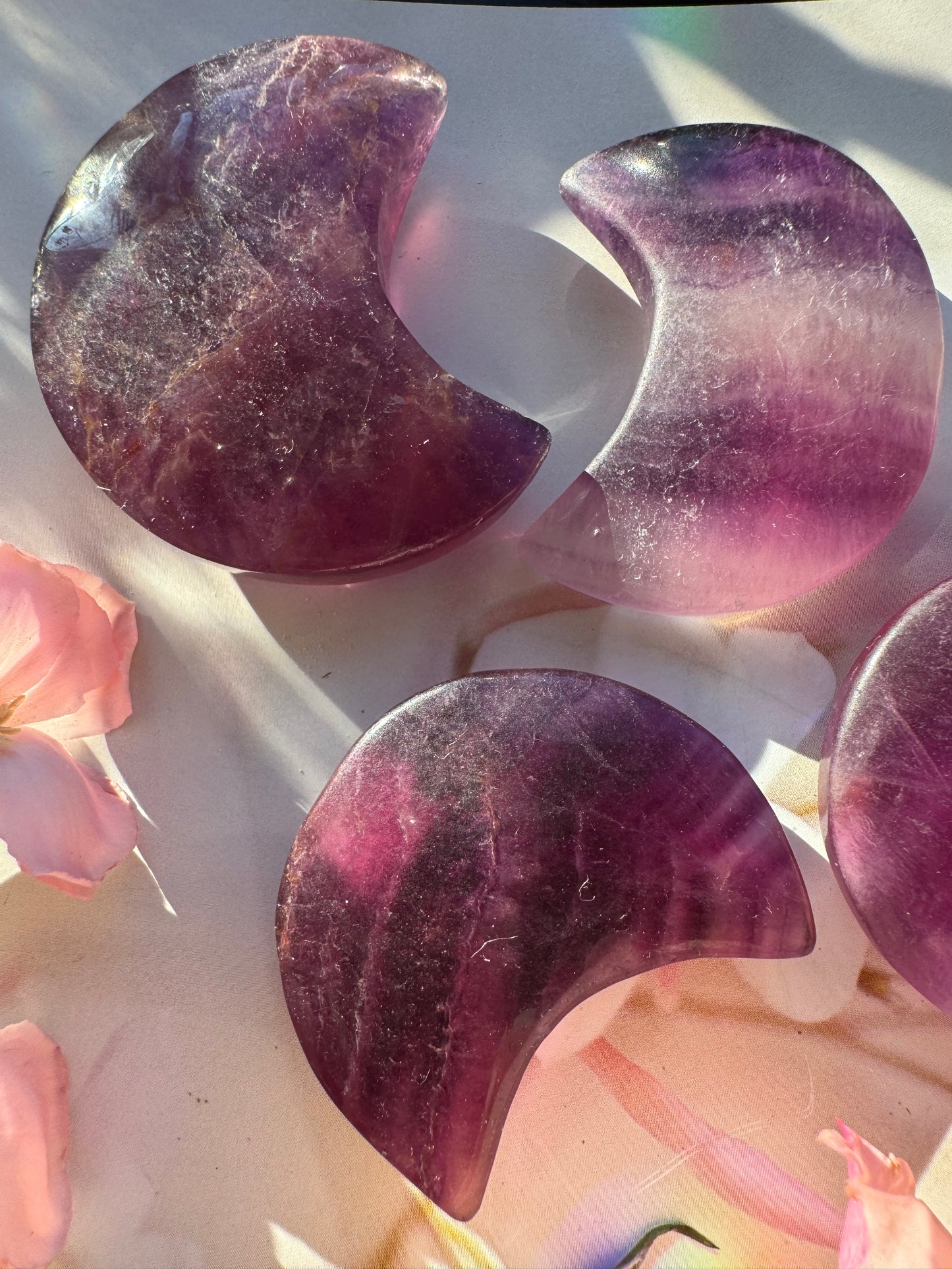 Fluorite Crescent Moon - Moon Room Shop and Wellness