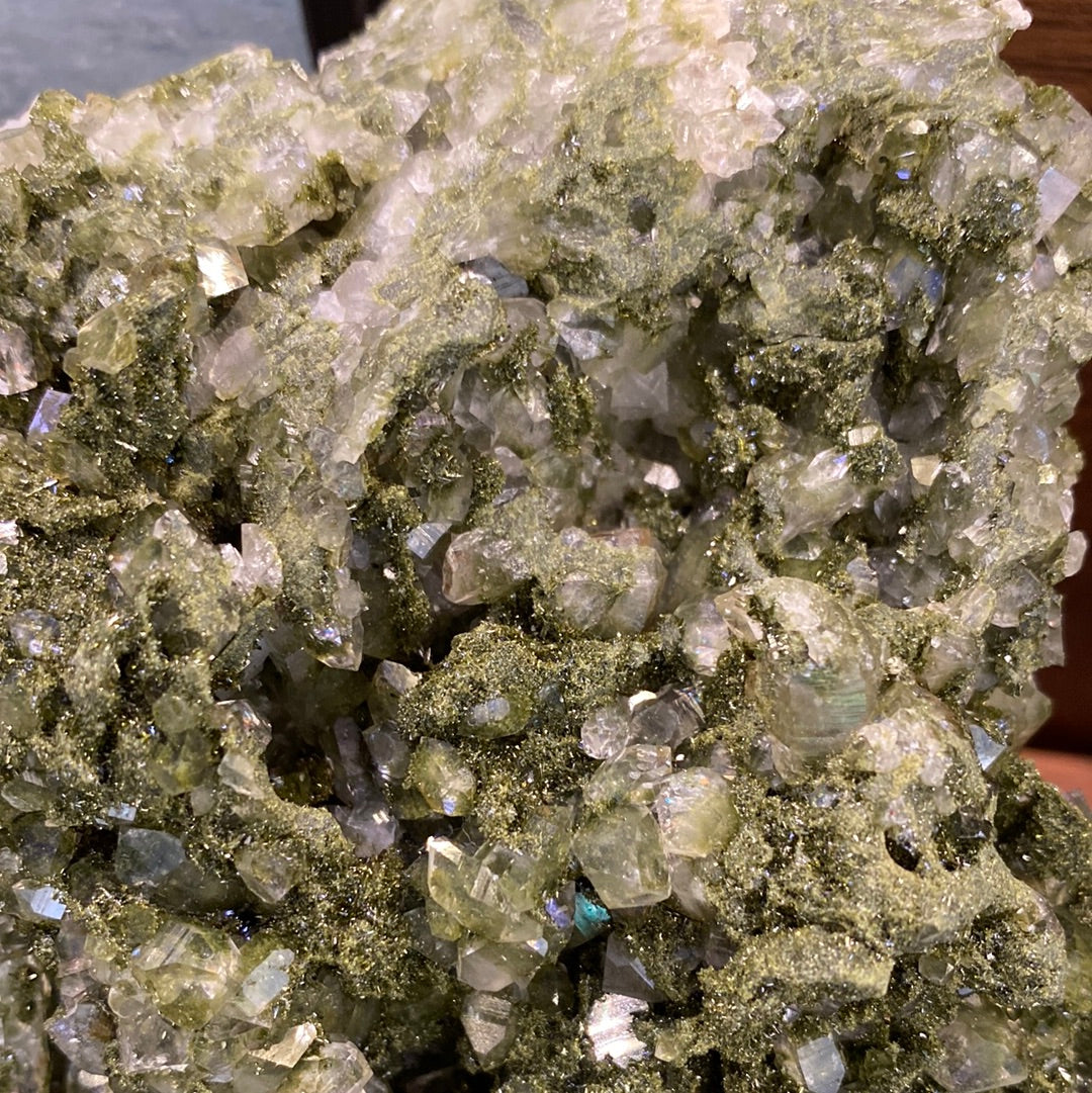 Epidote Quartz Specimen... dreammmmmy 2.64 lbs - Moon Room Shop and Wellness