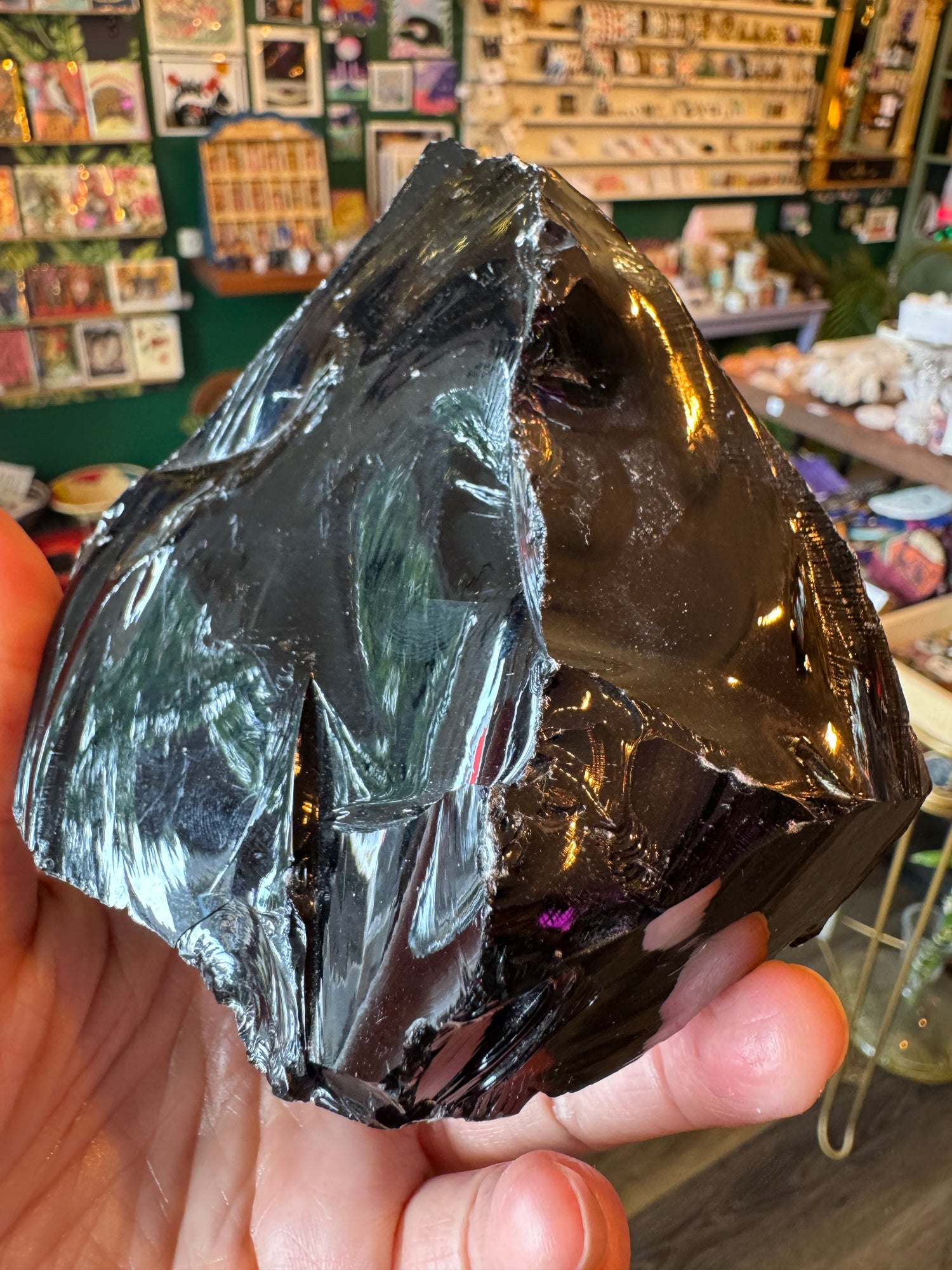 Black Obsidian Raw 1.4lb - Moon Room Shop and Wellness