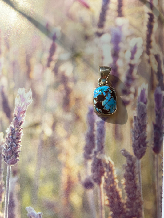 Golden Hill Turquoise Sterling Silver Pendant - Moon Room Shop and Wellness