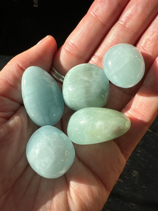 Aquamarine Tumbled - Moon Room Shop and Wellness