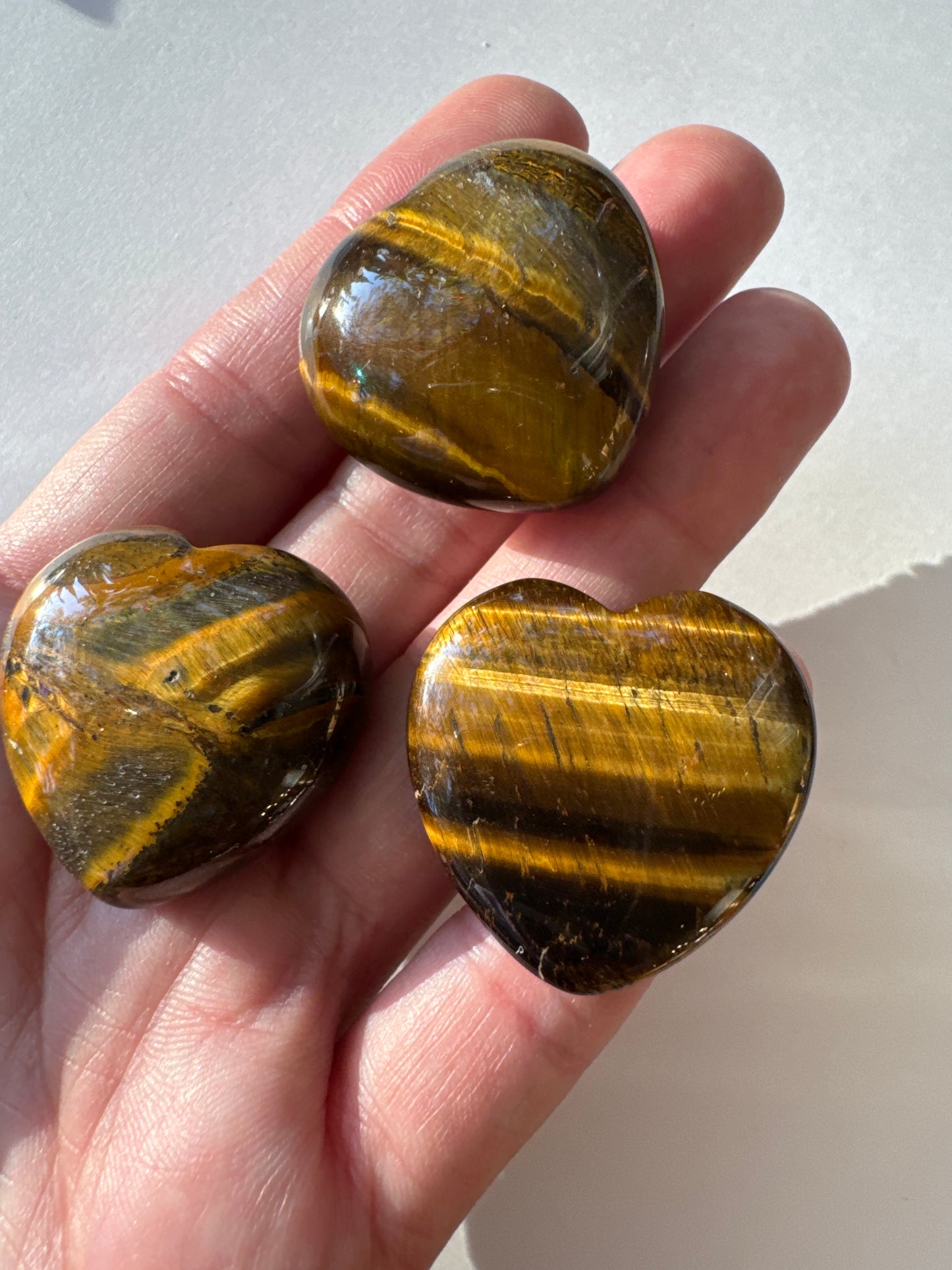 Tigers Eye Heart 1" - Moon Room Shop and Wellness