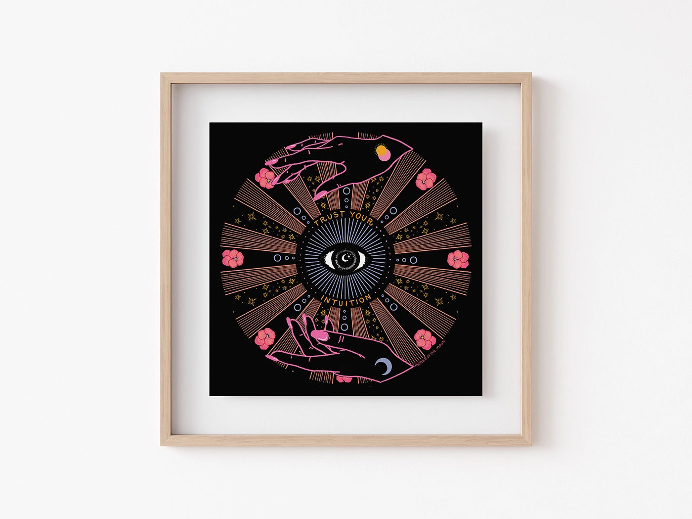 Trust Your Intuition 6x6 Art Print - Moon Room Shop and Wellness
