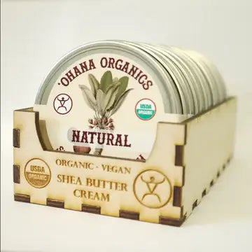 Unscented Whipped Shea Butter 0.5 oz. by Ohana Organics
